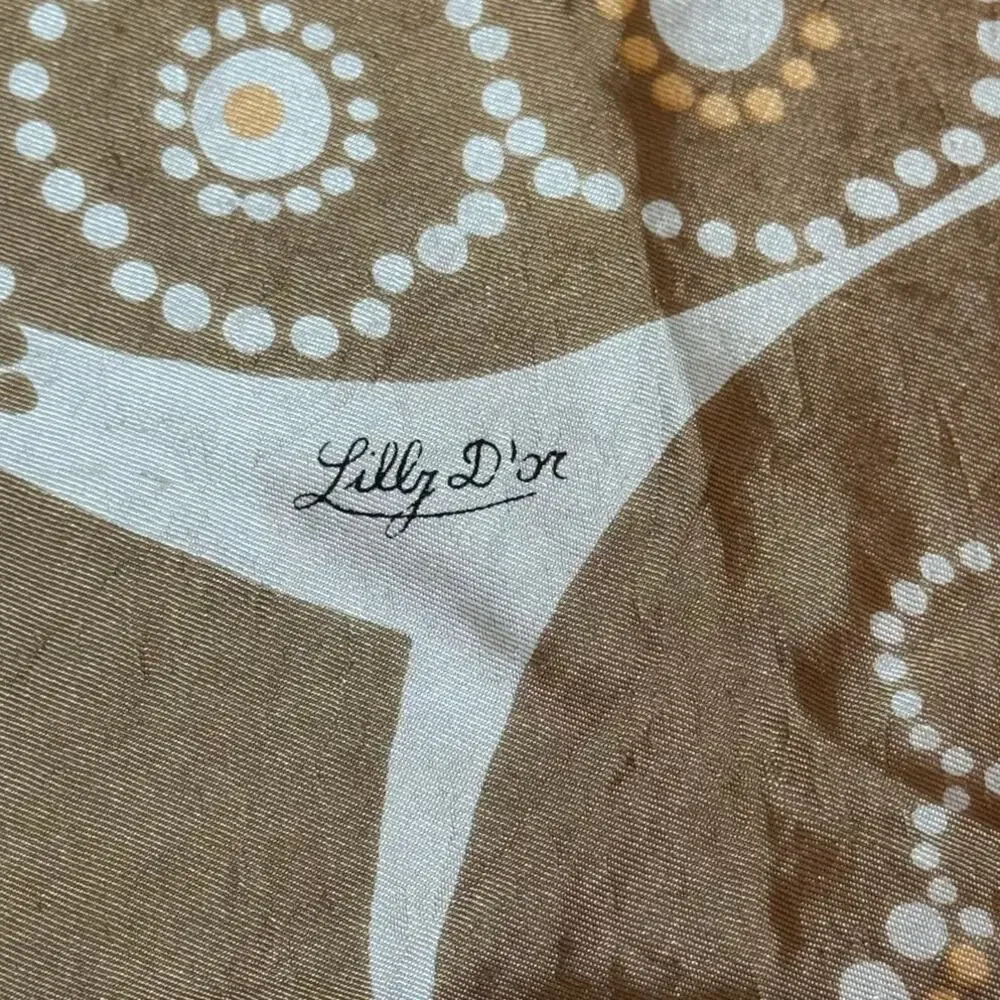 Lilly D'or Vintage Floral Design Scarf